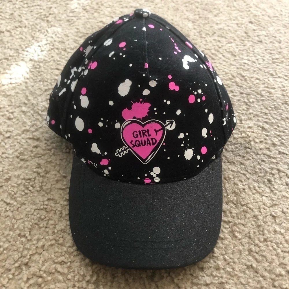 Justice girl squad paint splatter hat